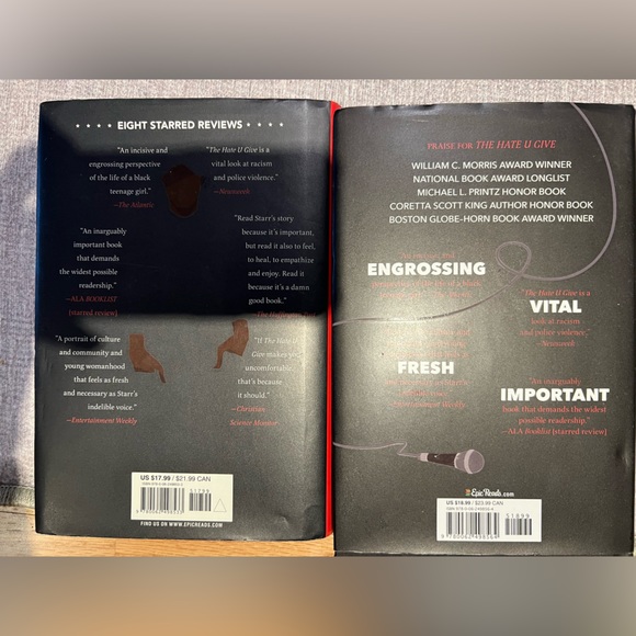 Bundle of two hardcover Angie Thomas novels. On the Come up & The Hate you Give - Picture 4 of 4